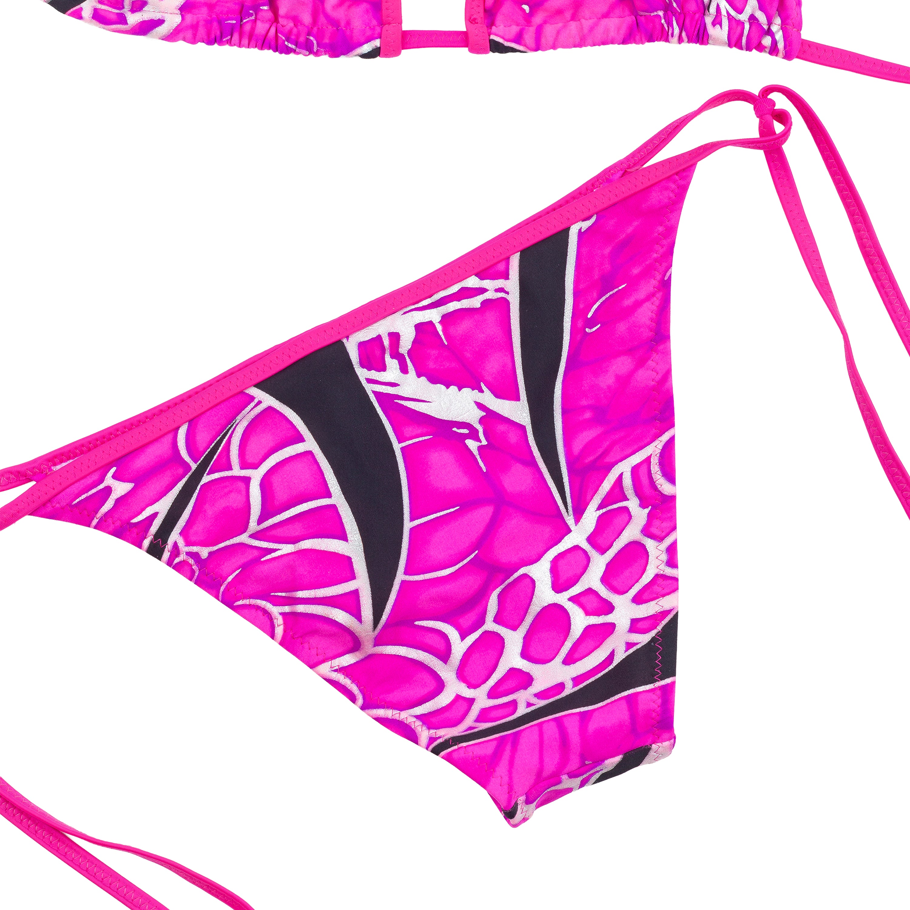 Just Cavalli Pink Giraffe Print String Bikini