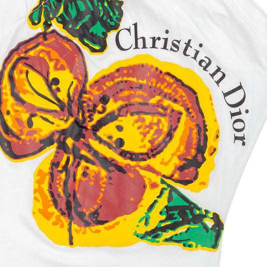 Christian Dior Boutique Fruit Graphic One-Shoulder Top