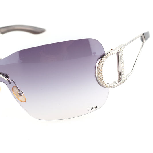 Dior DIORLY 1 Purple Gradient Vintage Shield Sunglasses