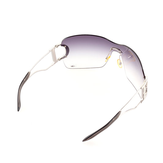 Dior DIORLY 1 Purple Gradient Vintage Shield Sunglasses
