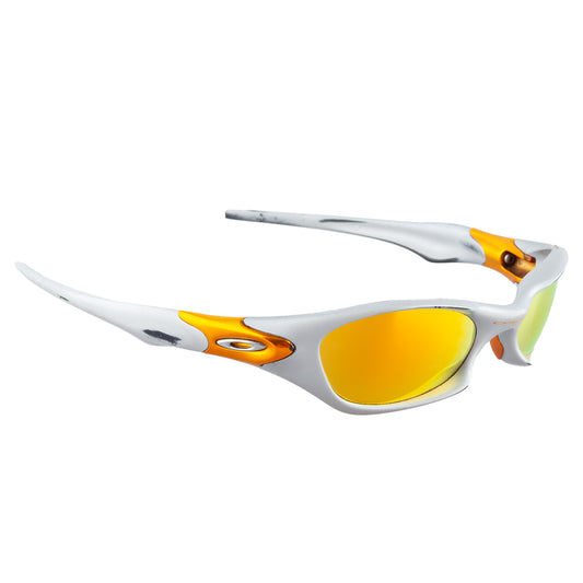 Oakley RARE 2003 Valve Silver Fire Lenses Vintage Sunglasses