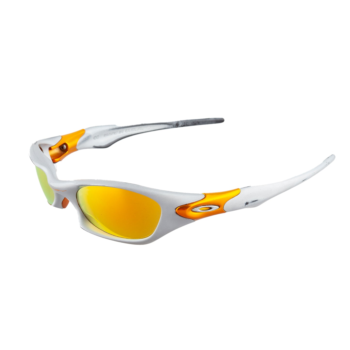Oakley RARE 2003 Valve Silver Fire Lenses Vintage Sunglasses