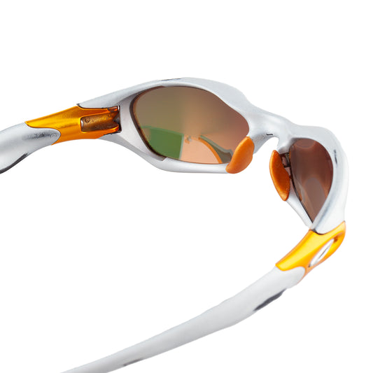 Oakley RARE 2003 Valve Silver Fire Lenses Vintage Sunglasses