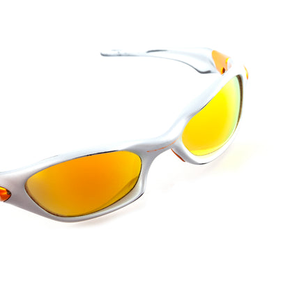 Oakley RARE 2003 Valve Silver Fire Lenses Vintage Sunglasses