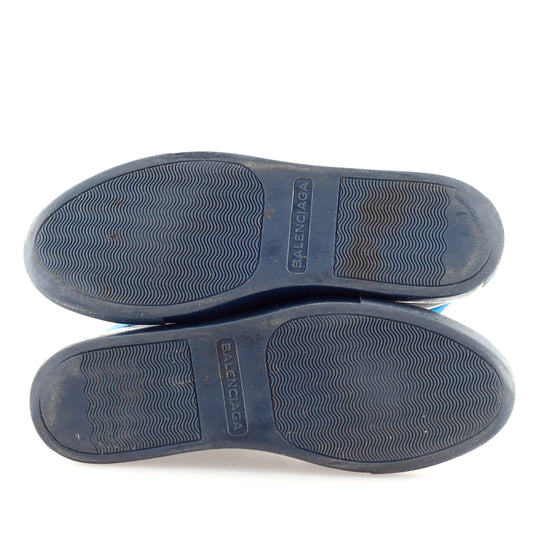 Balenciaga Arena RARE Blue High Gradient Leather Shoes (40 IT/41 EU)