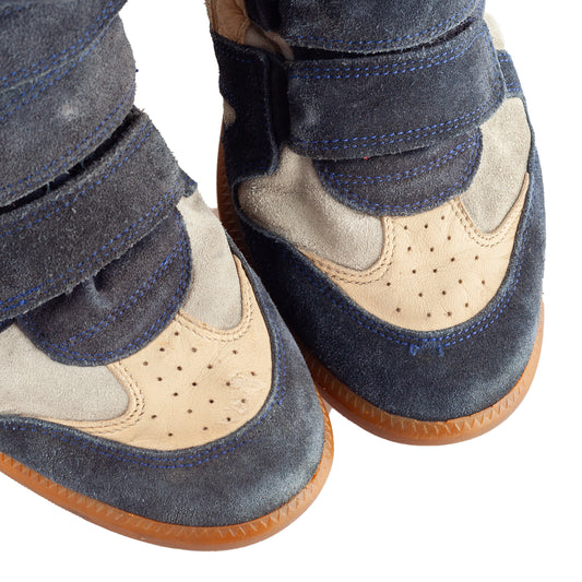 Isabel Marant Bekett Wedge Navy Leather Sneakers (39 EU)