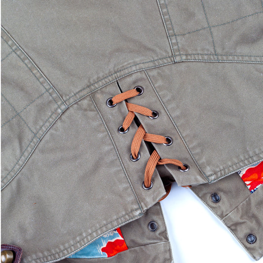 Diesel Night Riders Olive Brown Vintage Utility Jacket (L)