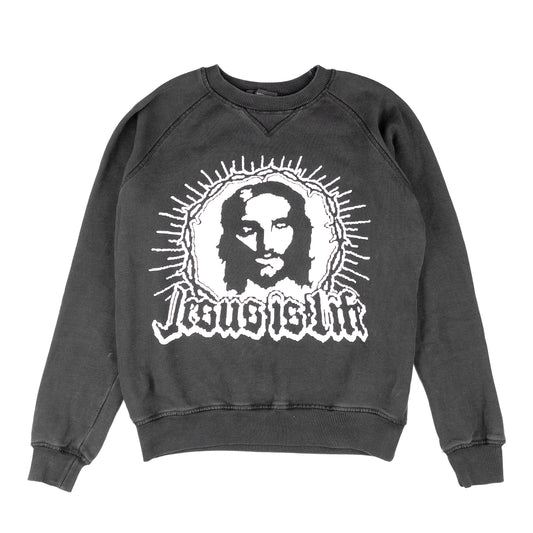 DSQUARED2 “Jesus Is Life” Vintage Black Sweatshirt (M)