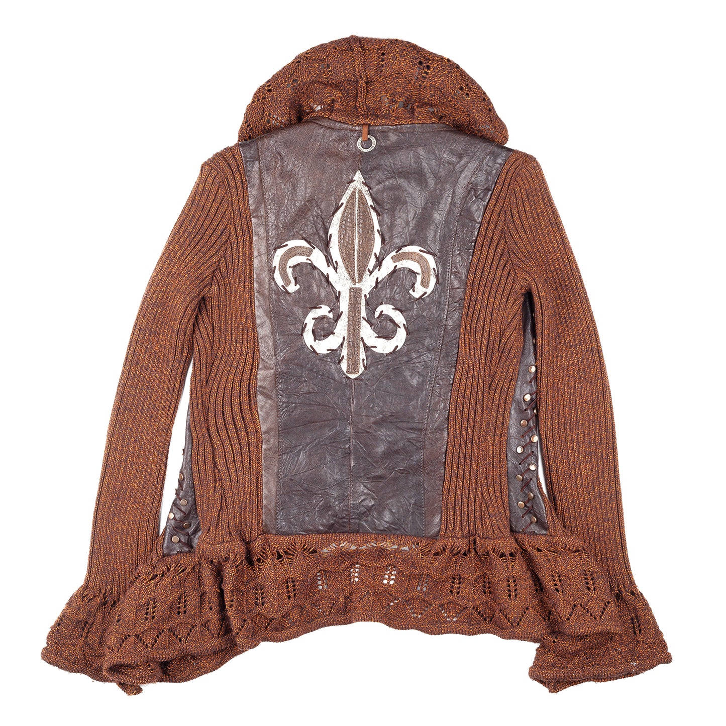 Save The Queen Fleur de Lis Vintage Romantic Cardigan Jacket (M)