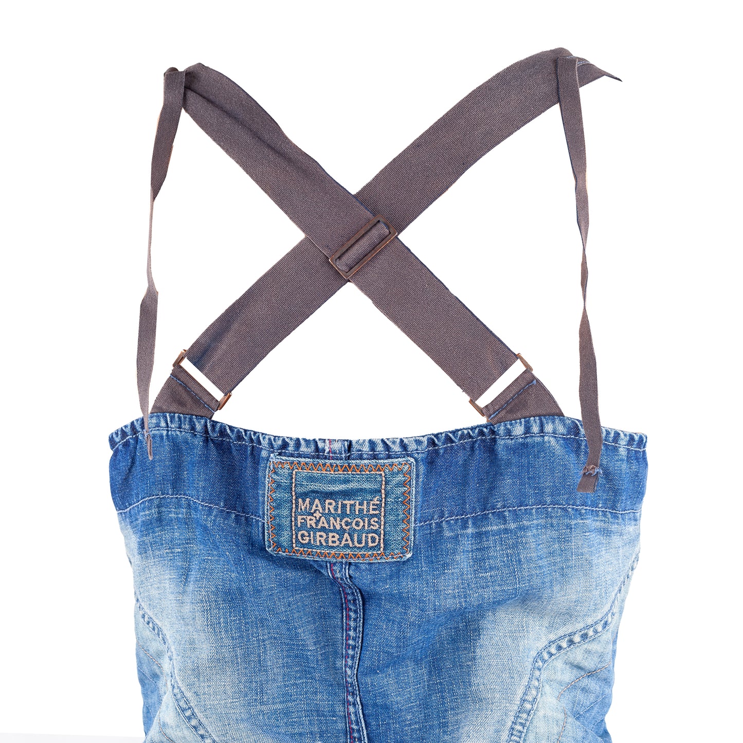 Marithé François Girbaud Vintage Bustier Denim Top (M)