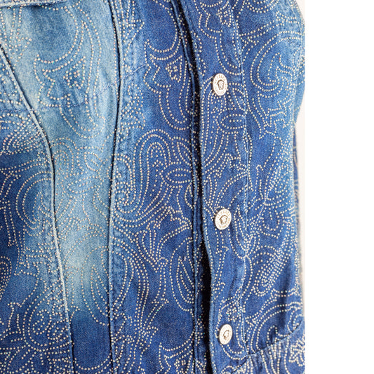 Versace Jeans Couture Vintage Strass Denim Jacket (M)