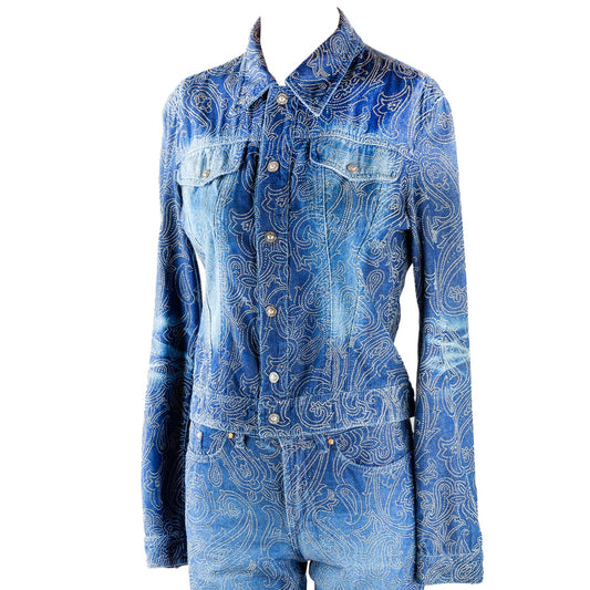 Versace Jeans Couture Vintage Strass Denim Jacket (M)