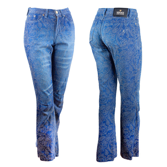 Versace Jeans Couture Vintage Strass Denim Pants (S)