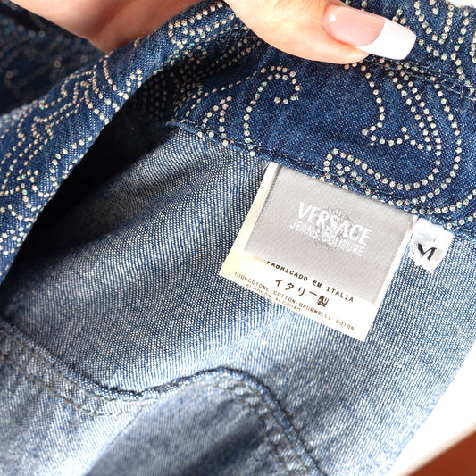 Versace Jeans Couture Vintage Strass Denim Jacket (M)