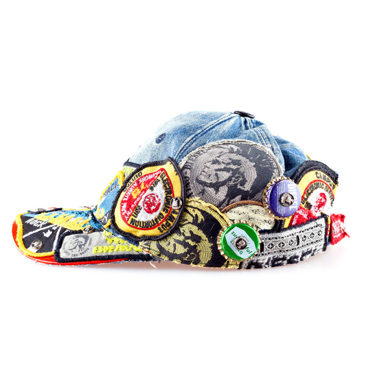 Diesel 2013 “DIESEL TRIBUTE x Nicola Formichetti” Vintage Patches Denim Snapback Cap