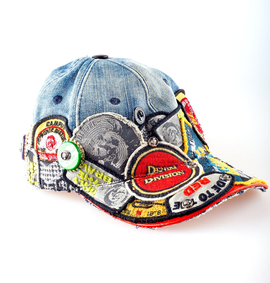 Diesel 2013 “DIESEL TRIBUTE x Nicola Formichetti” Vintage Patches Denim Snapback Cap