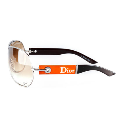 Christian Dior “Dior Logo 2” DTFYP Vintage Remove Before Flight Black/Orange Sunglasses