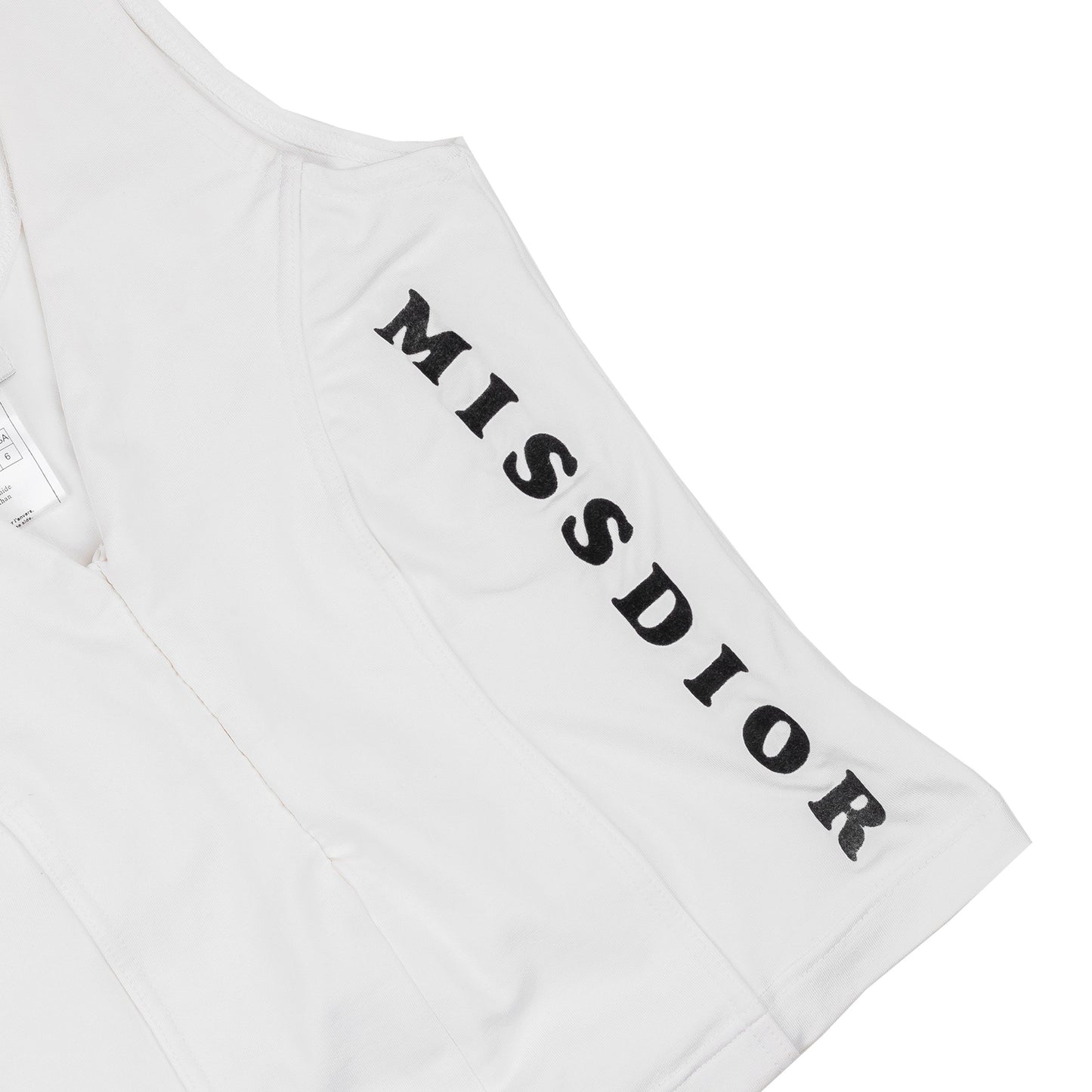 Christian Dior “MISS DIOR” White Tank Top (M)