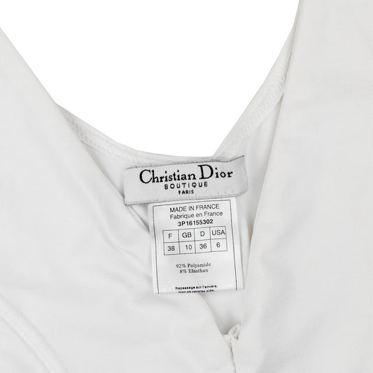 Christian Dior “MISS DIOR” White Tank Top (M)