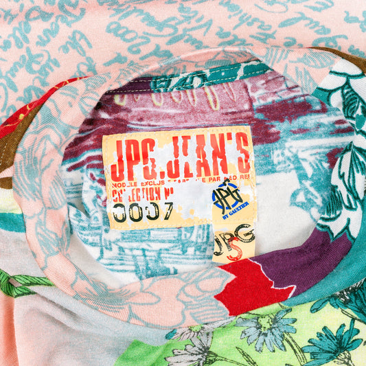 Jean Paul Gaultier JPG Printed Flowers Colorful Top (S)