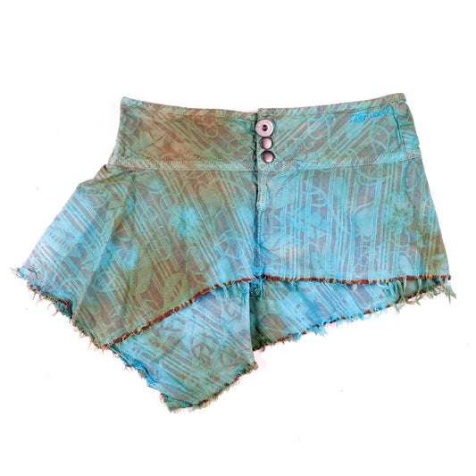 Diesel Asymmetrical Tie-Dye Mini Skirt (S)