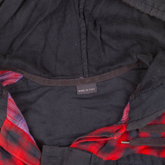 Marithé François Girbaud Checked Hooded Shirt (S)