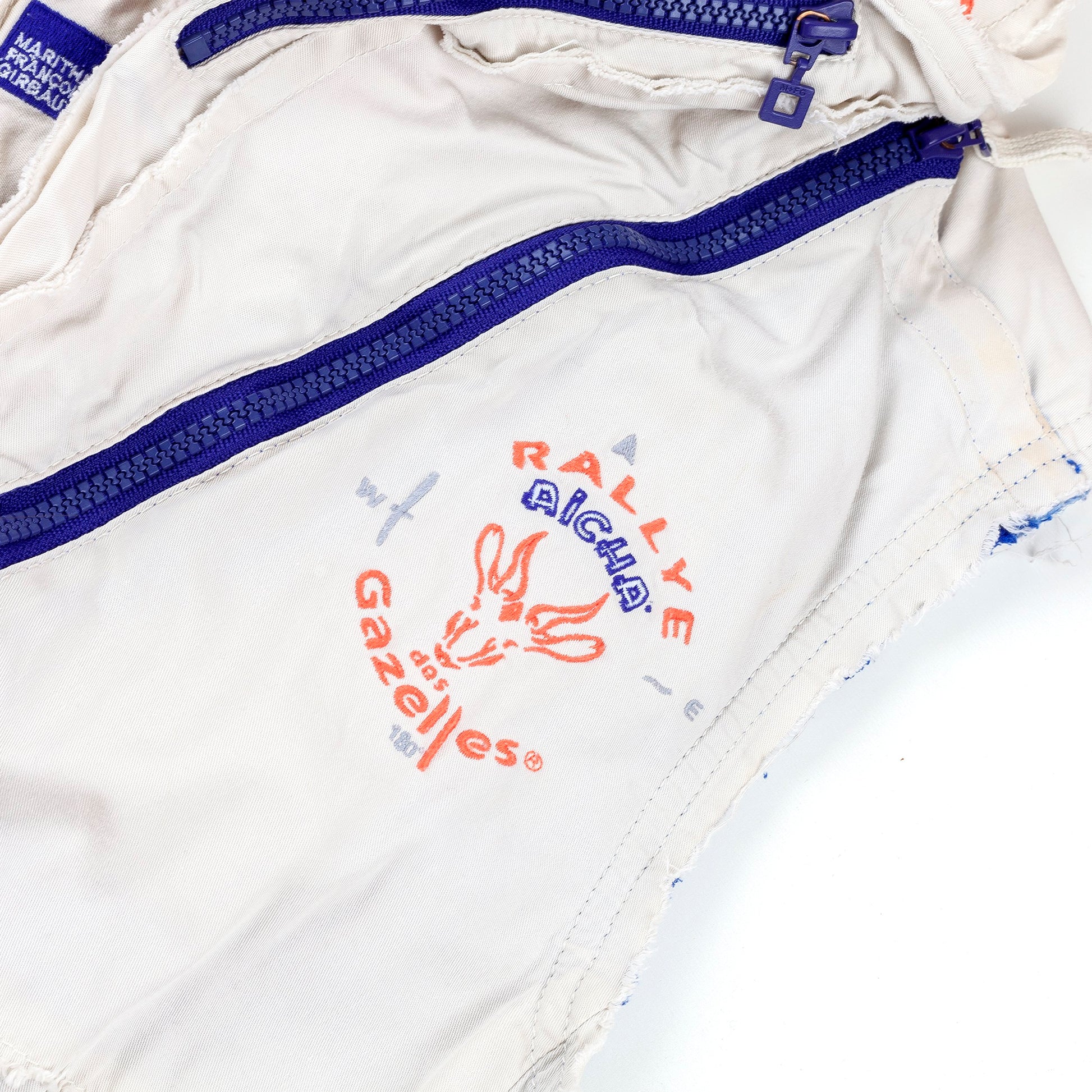 Marithé François Girbaud “Rallye Des Gazelles” Reversible Utility Multipocket Vest (S)