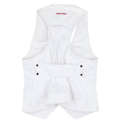 DSQUARED2 Denim White Multipocket Vest (XS)