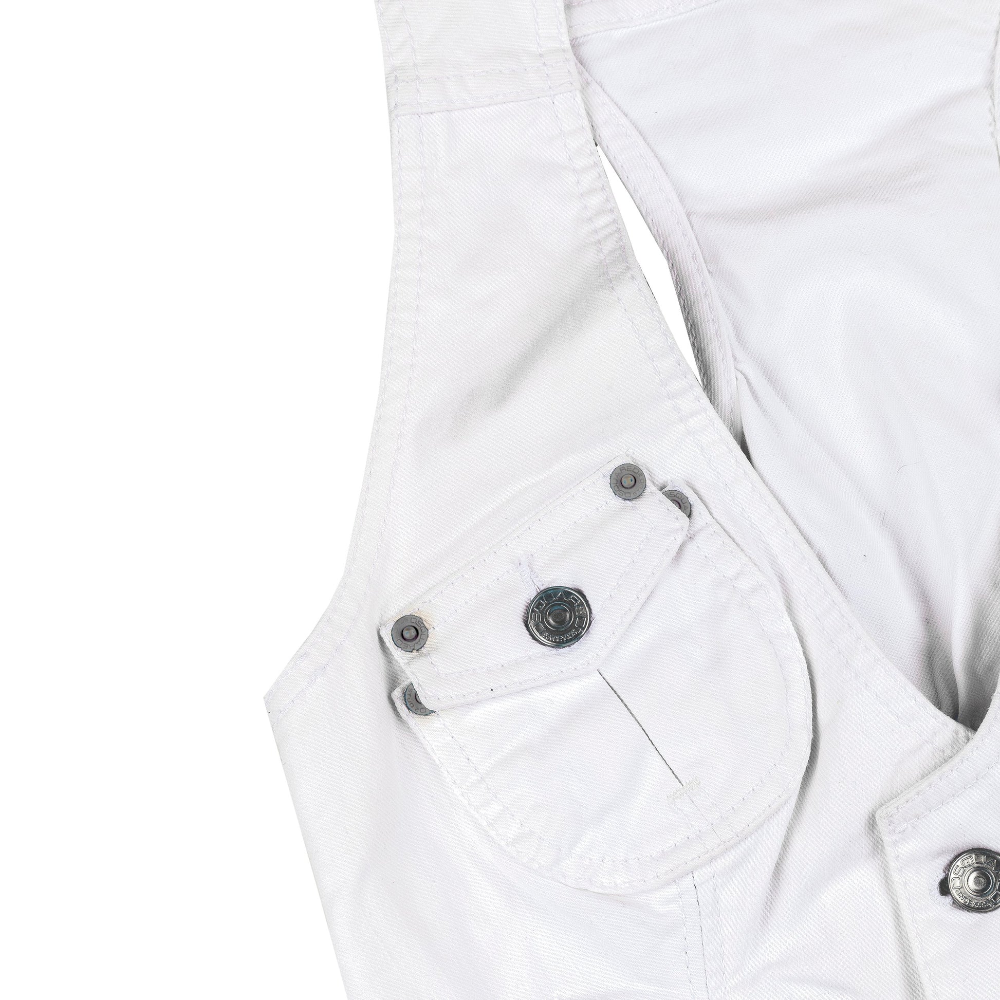 DSQUARED2 Denim White Multipocket Vest (XS)