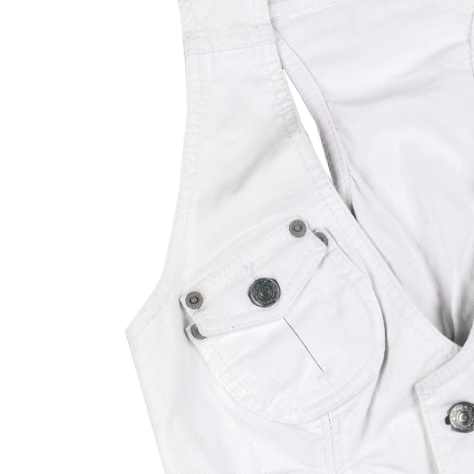 DSQUARED2 Denim White Multipocket Vest (XS)