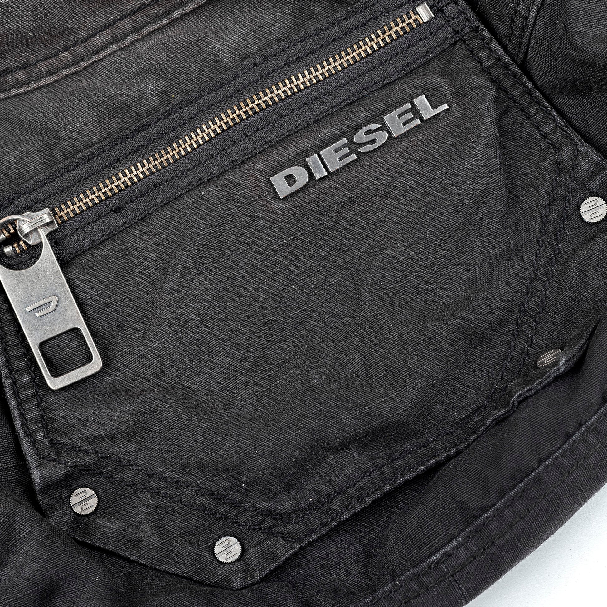 Diesel Black Hobo Crossbody Bag