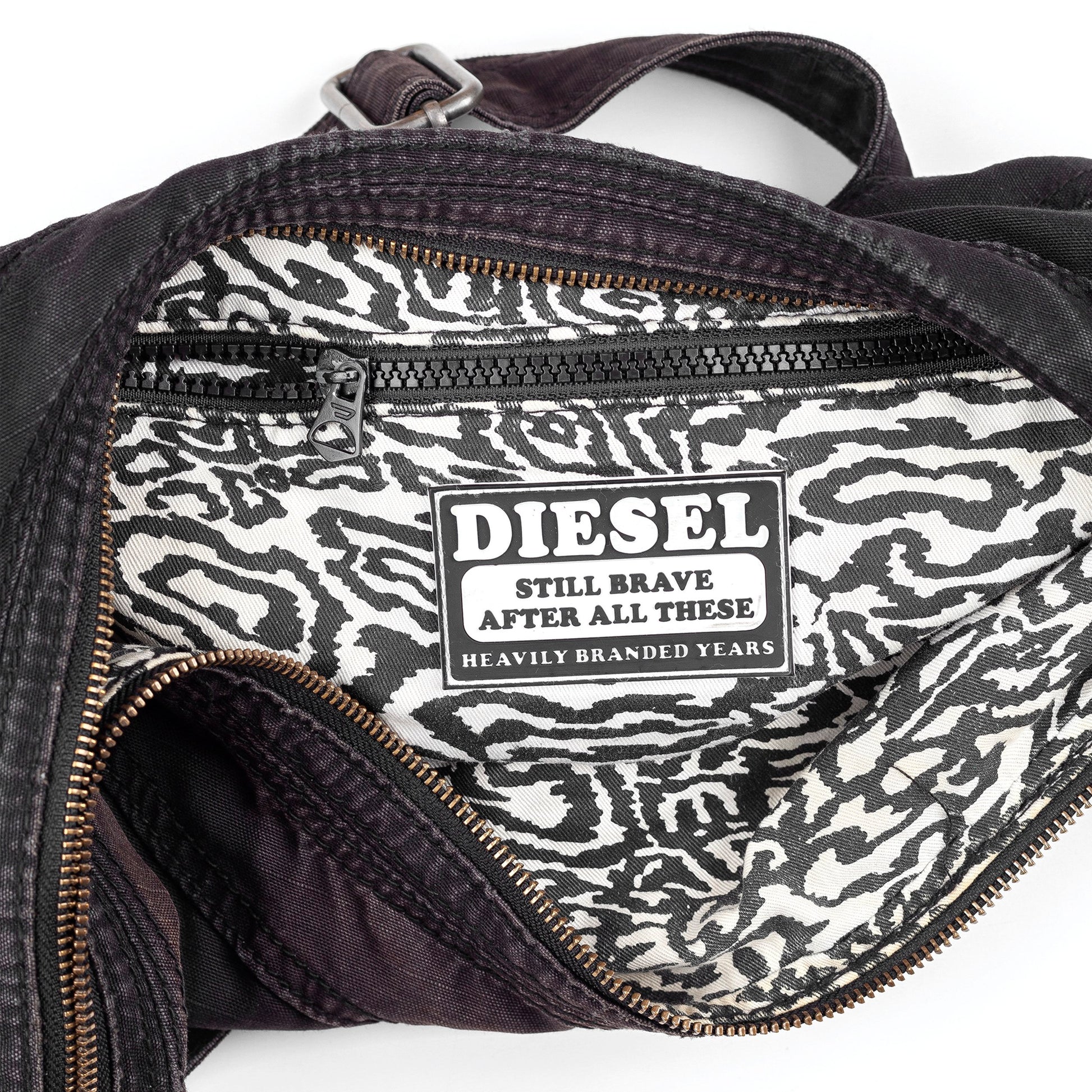 Diesel Black Hobo Crossbody Bag