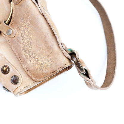 Diesel Medieval Beige Leather Shoulder Bag