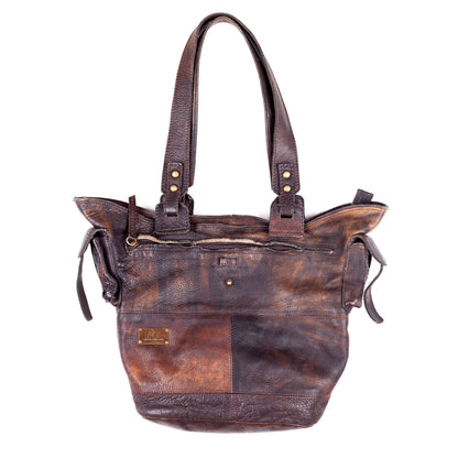 Diesel Brown Multipocket Leather Shoulder Bag