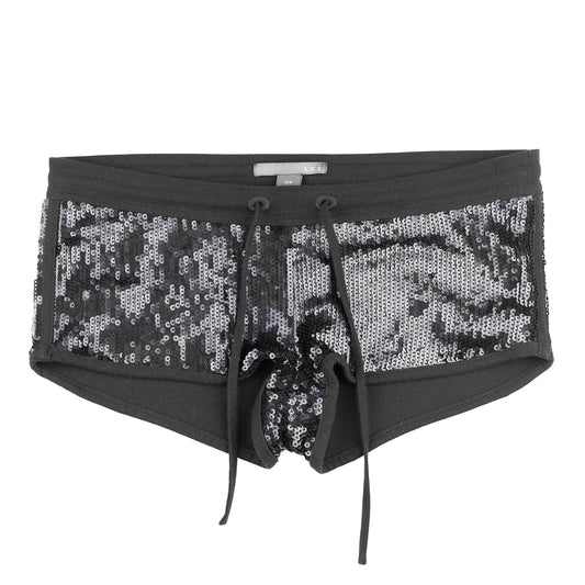 Black Sequins Vintage Shorts (S)