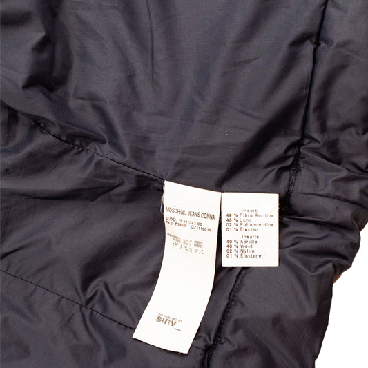 Moschino Union Jack UK Vintage Light Puffer Jacket (M)