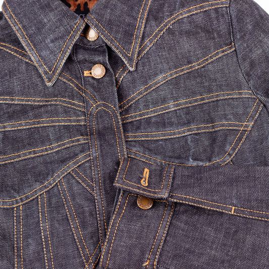Dolce & Gabbana S/S 2002 Butterfly Denim Vintage Jacket (S)