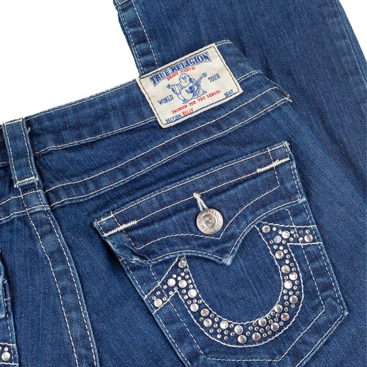 True Religion Dark Denim Stones Vintage Jeans (M-29")