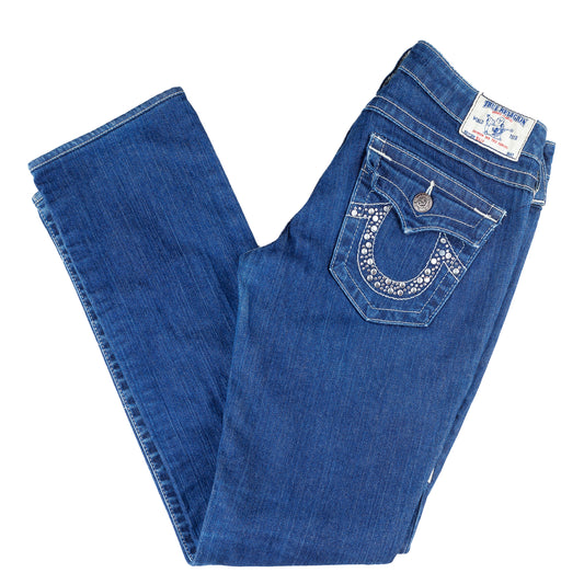 True Religion Dark Denim Stones Vintage Jeans (M-29")
