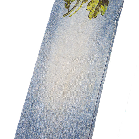 Roberto Cavalli Flower Print Denim Vintage Jeans (M)