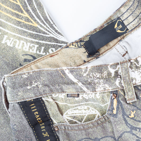 Just Cavalli AW 2003 Astrology Vintage Pants (M)