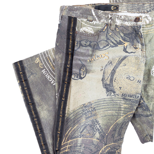 Just Cavalli AW 2003 Astrology Vintage Pants (M)