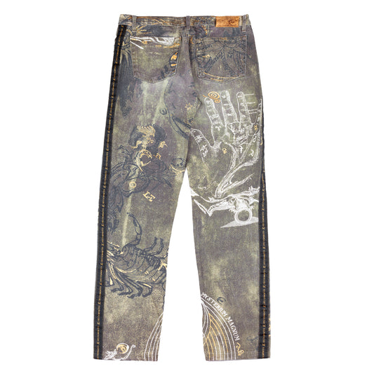 Just Cavalli AW 2003 Astrology Vintage Pants (M)