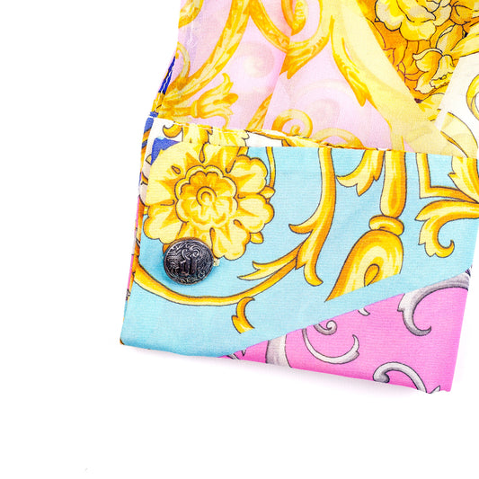 1980’s Gianni Versace Couture Barocco Colorful Print Shirt (M)