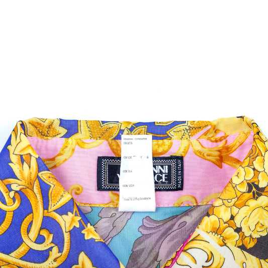 1980’s Gianni Versace Couture Barocco Colorful Print Shirt (M)