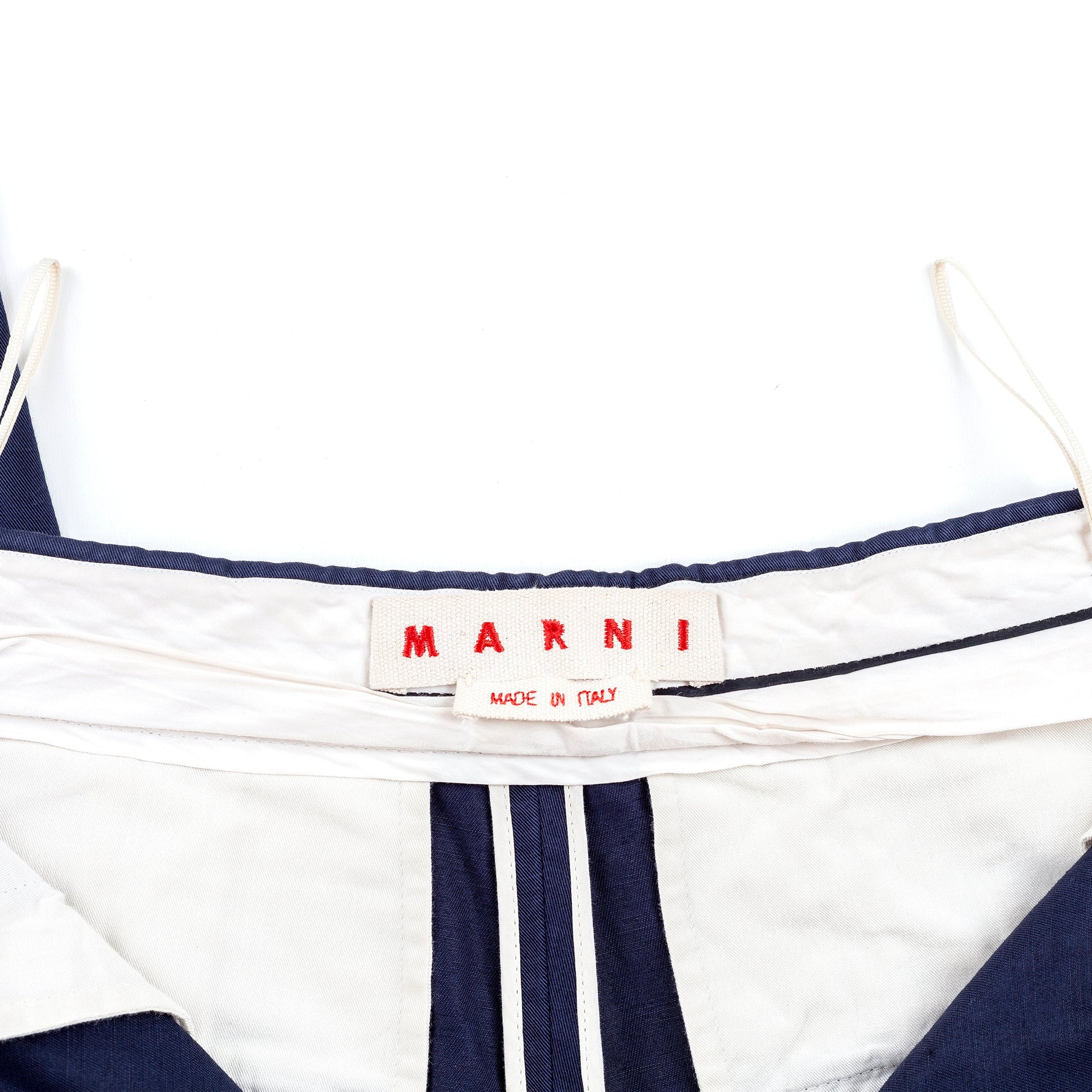 Marni High Waisted Navy Blue Pants (M)