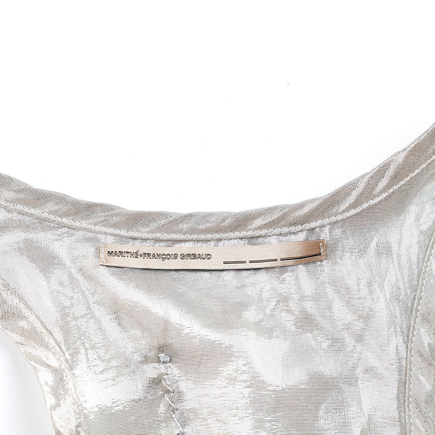 Marithé François Girbaud Metallic Golden Tank Top (M)