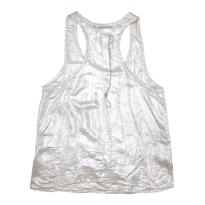 Marithé François Girbaud Metallic Golden Tank Top (M)