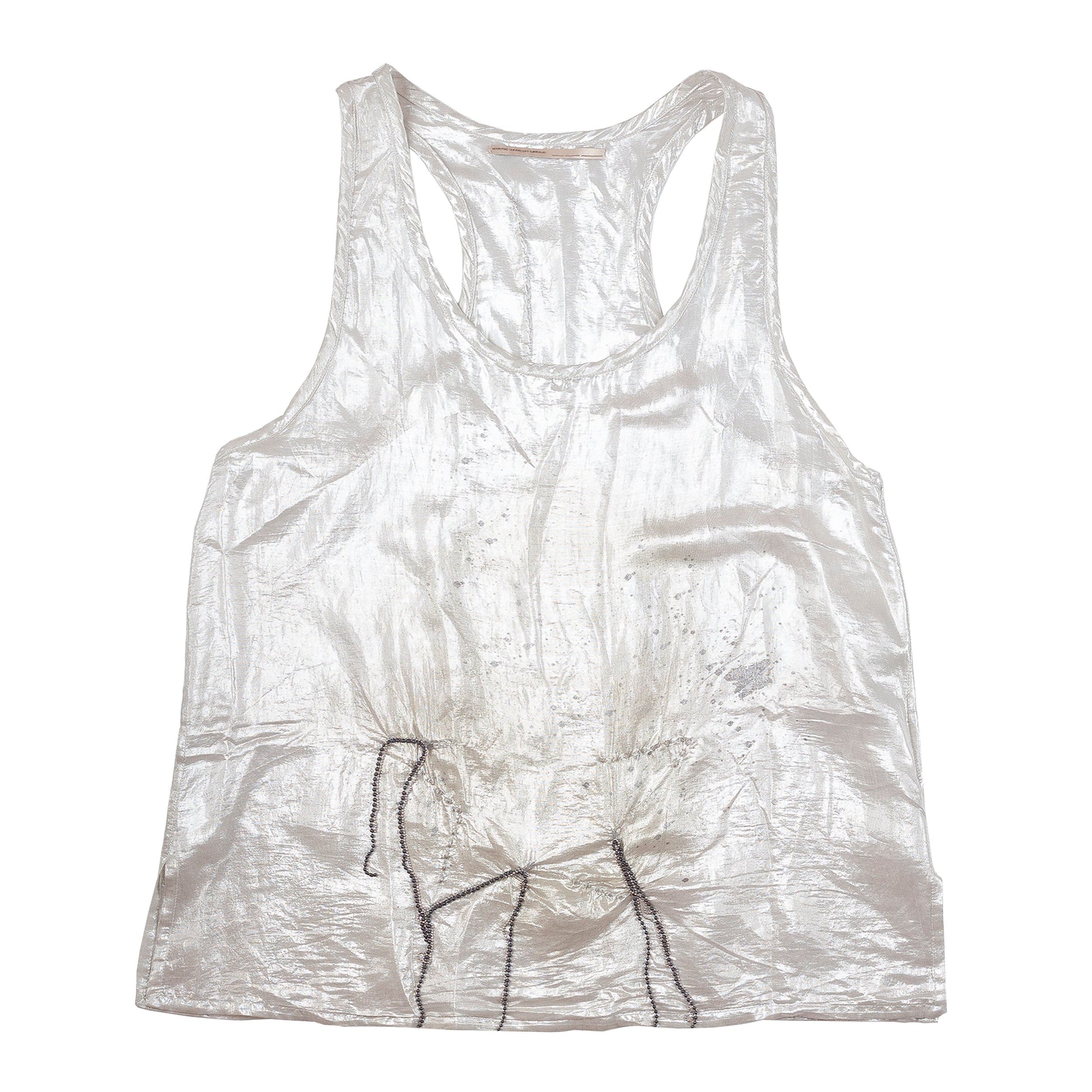 Marithé François Girbaud Metallic Golden Tank Top (M)