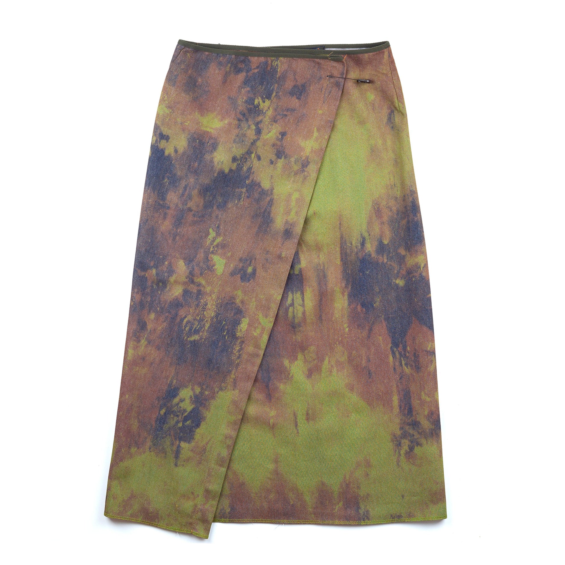 Cop Copine “Huntly” Green Acid Adjustable Skirt (M)